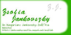 zsofia jankovszky business card